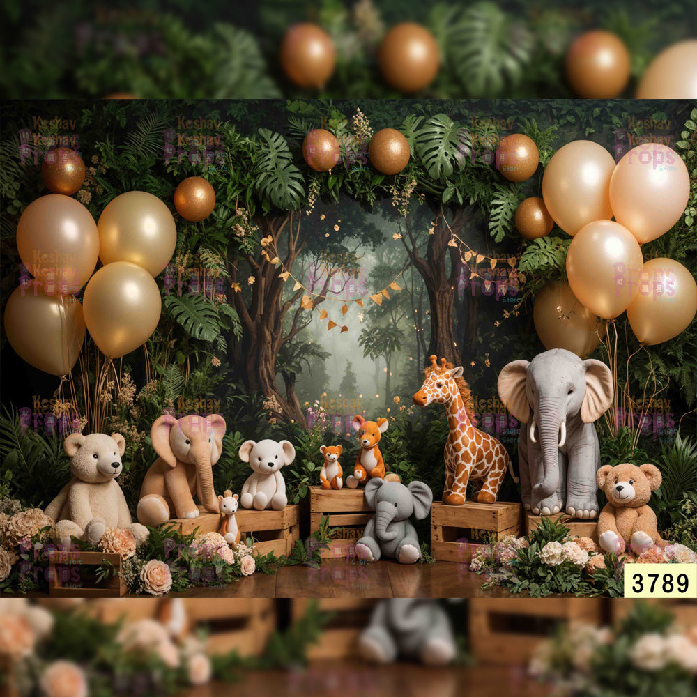 Jungle Theme Backdrop (3789)