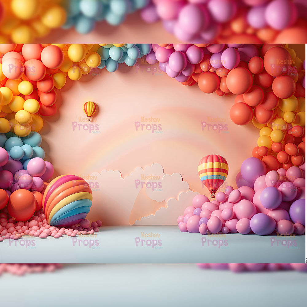Balloon Theme Backdrop (3805)