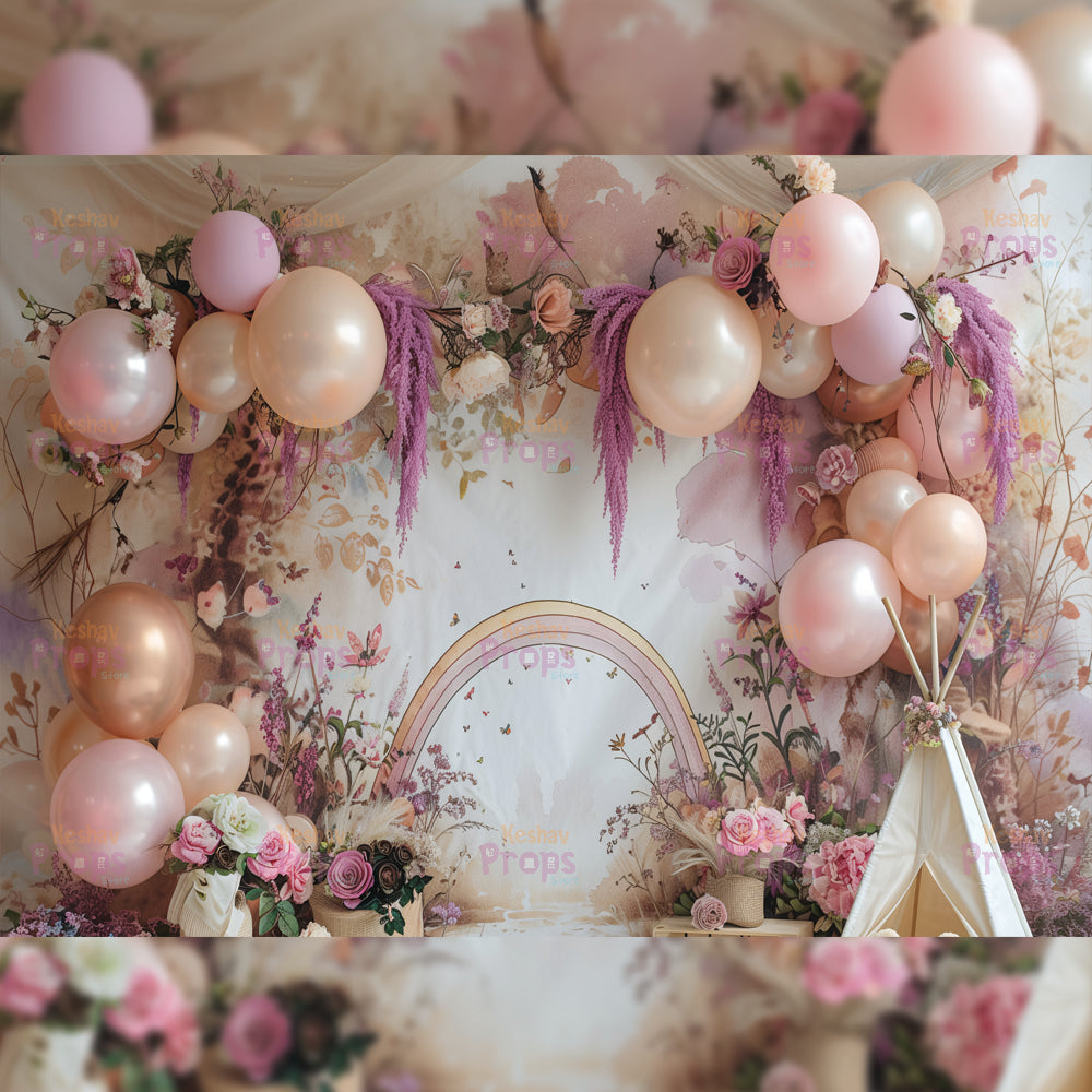 Balloon Theme Backdrop (3845)