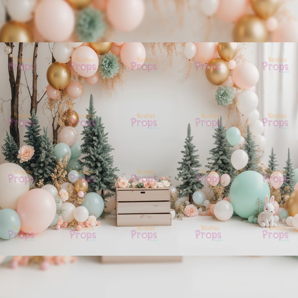 Balloon Theme Backdrop (3885)