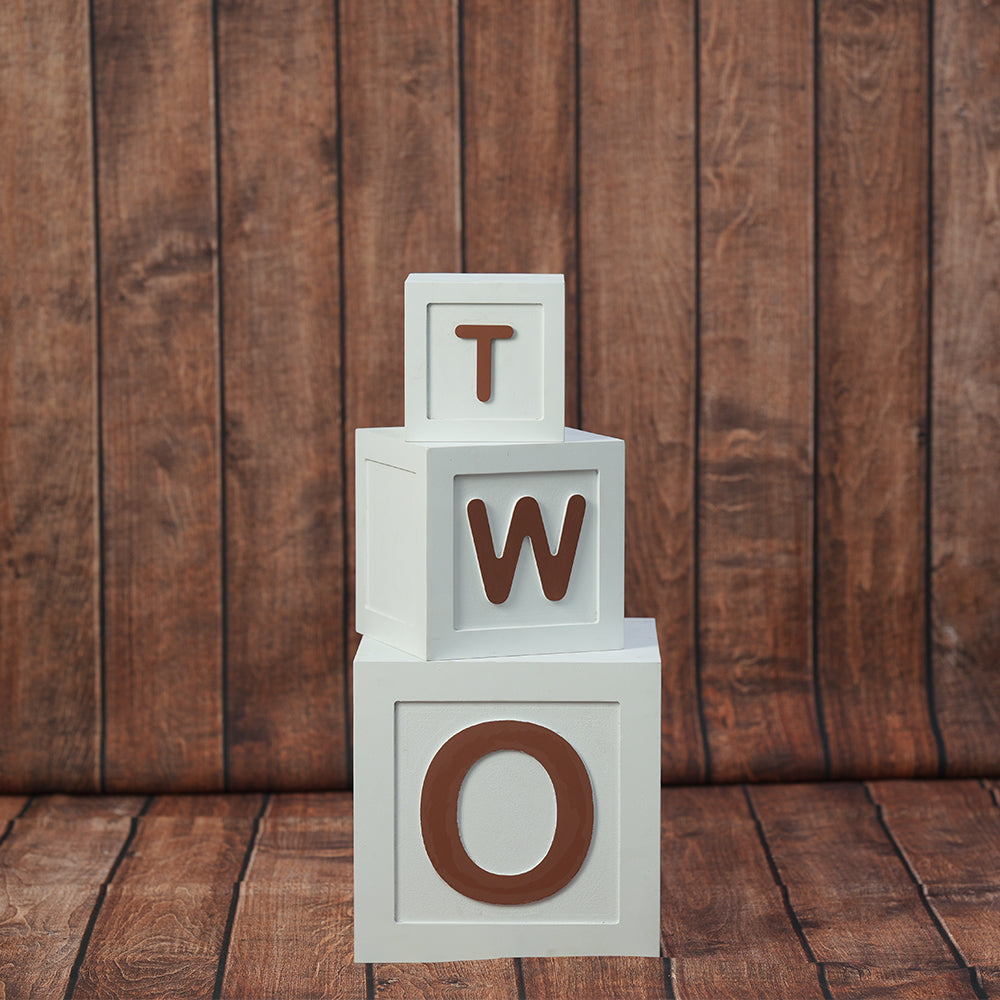 One And Two Apple Boxes| Big Size | White