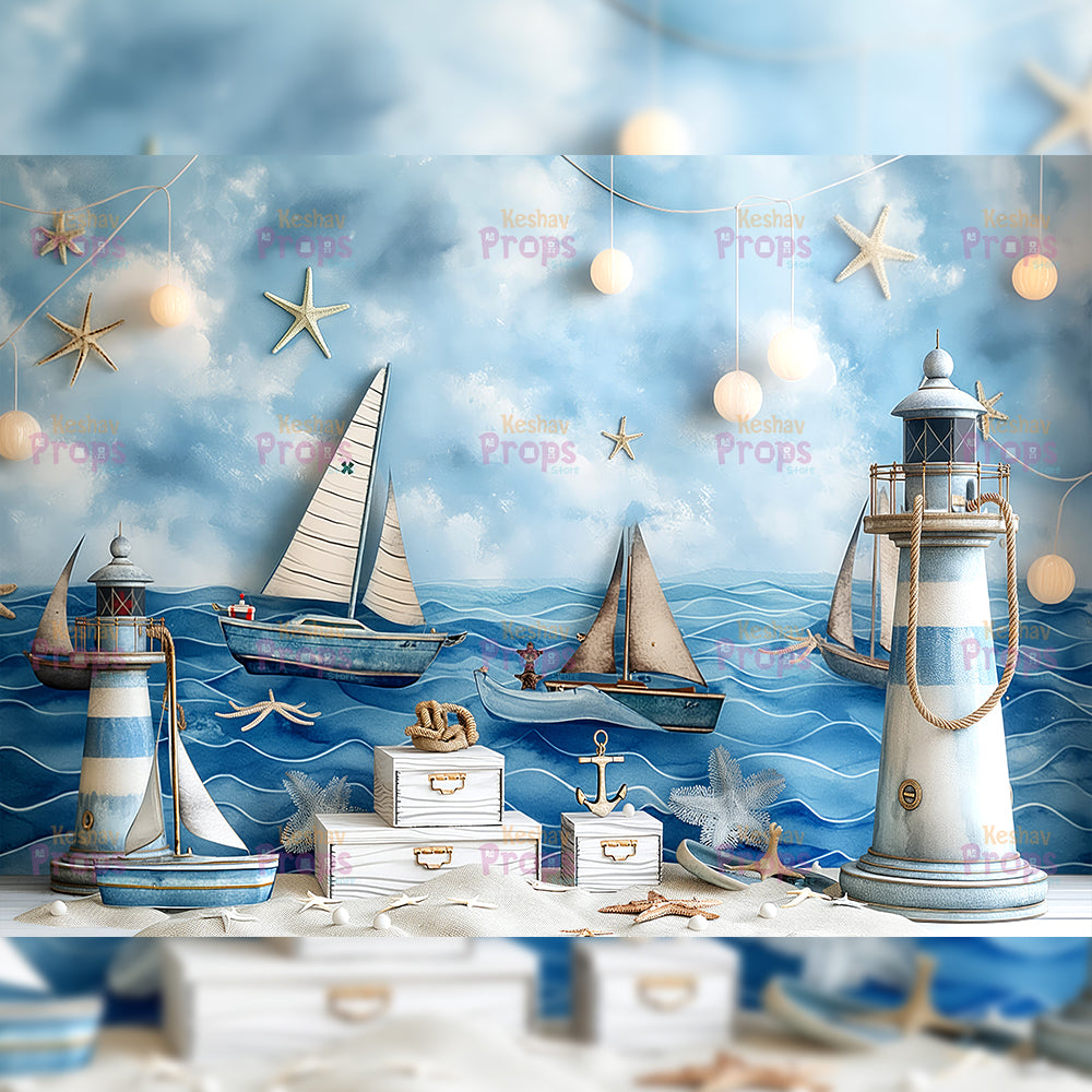 Sailor Theme Backdrop (4072)