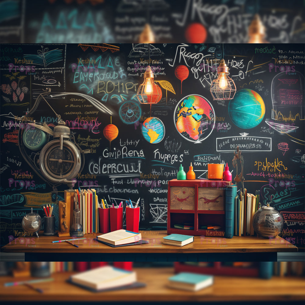 Class Room Theme Backdrop (4077)