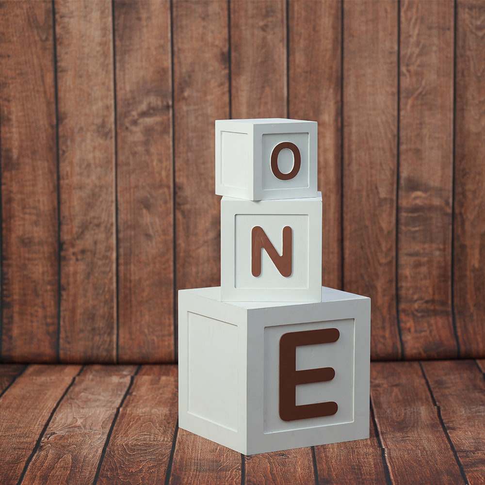 One And Two Apple Boxes| Big Size | White