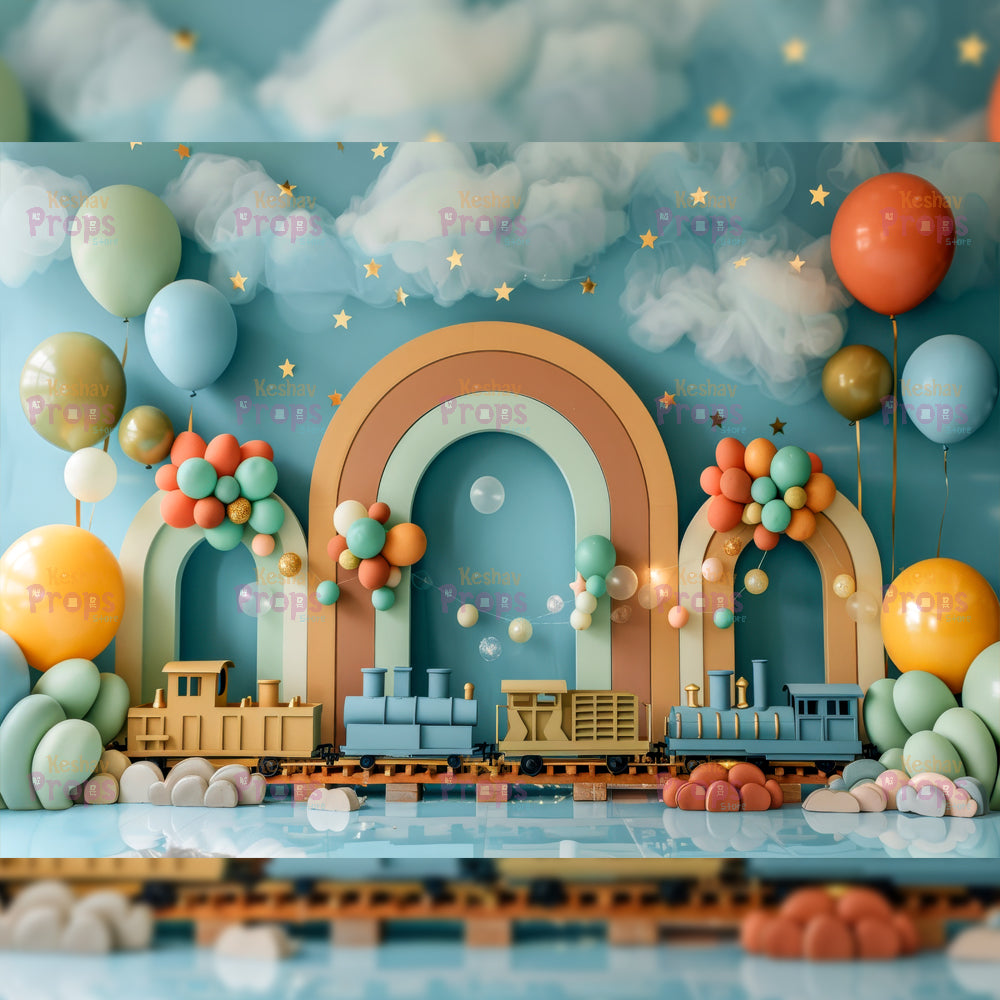 Balloon Theme Backdrop (4252)