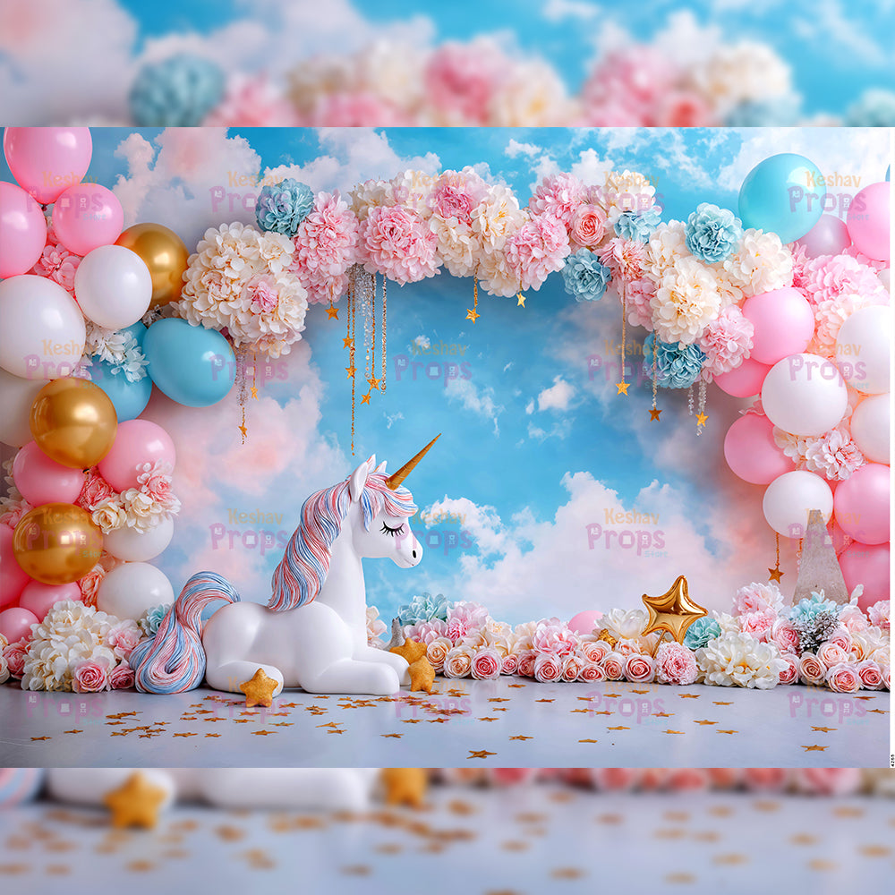 Unicorn Theme Backdrop (4265)