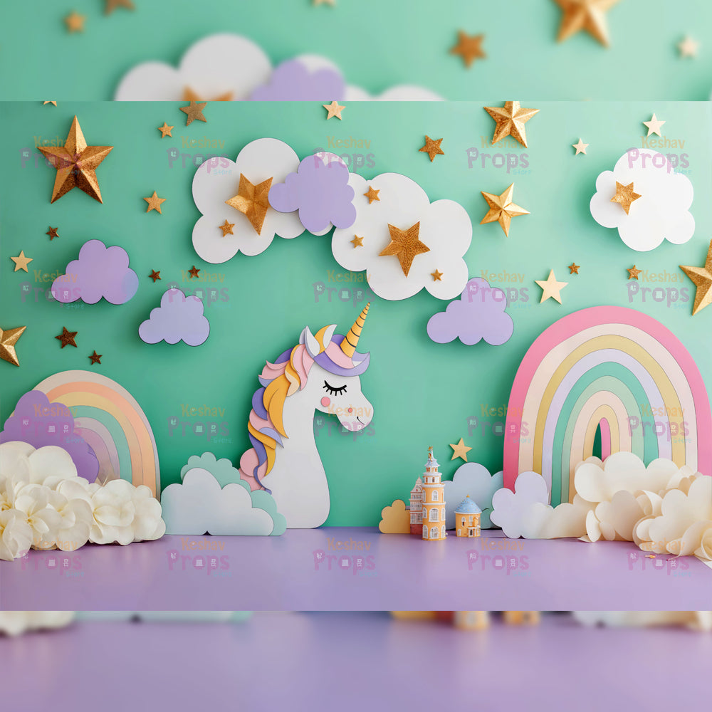 Rainbow Theme Backdrop (4266)