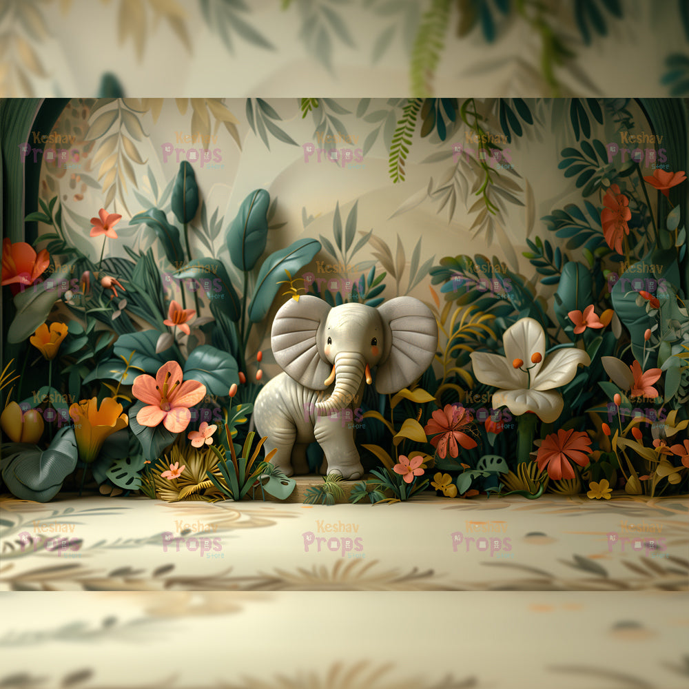 Jungle Theme Backdrop (4268)
