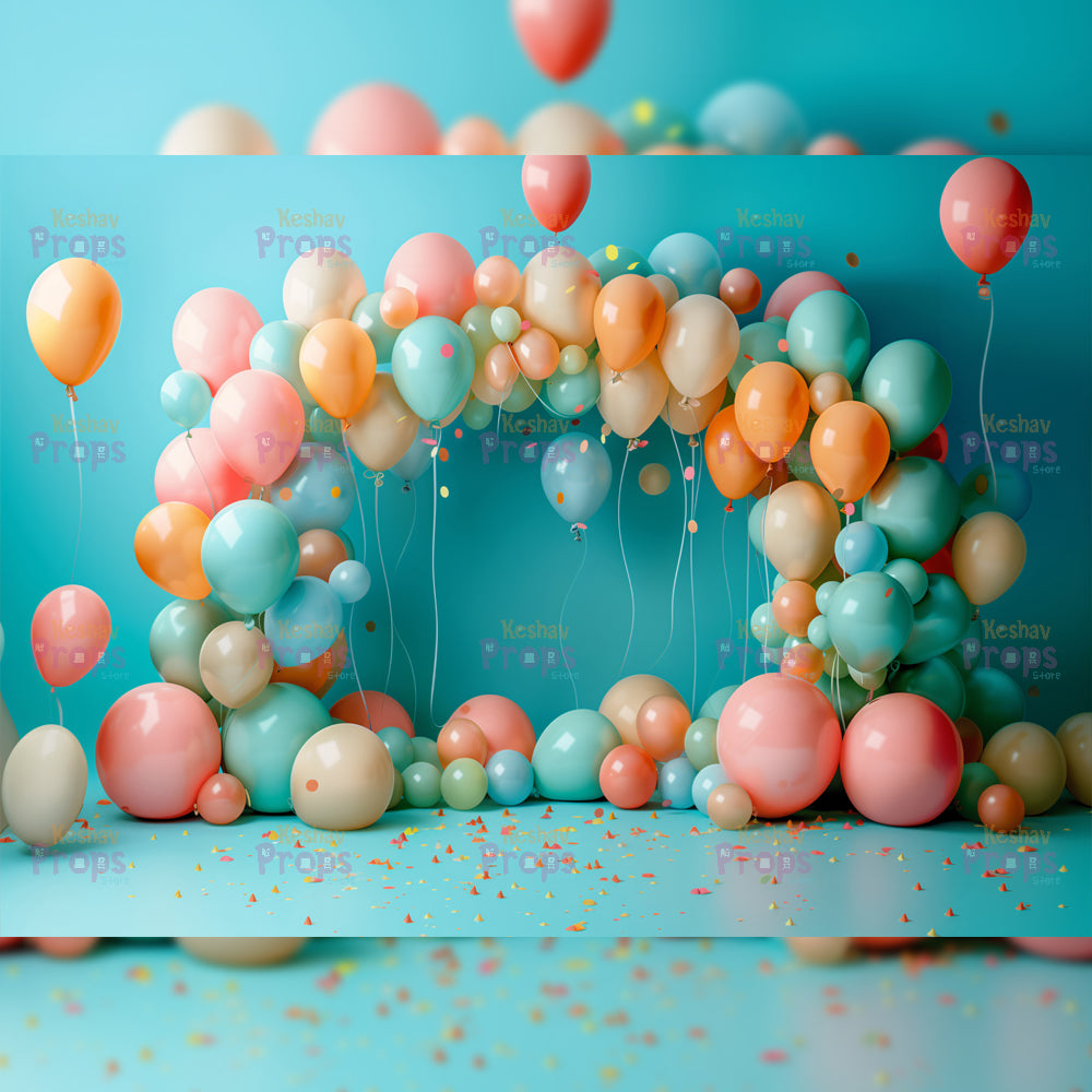 Balloon Theme Backdrop (4270)