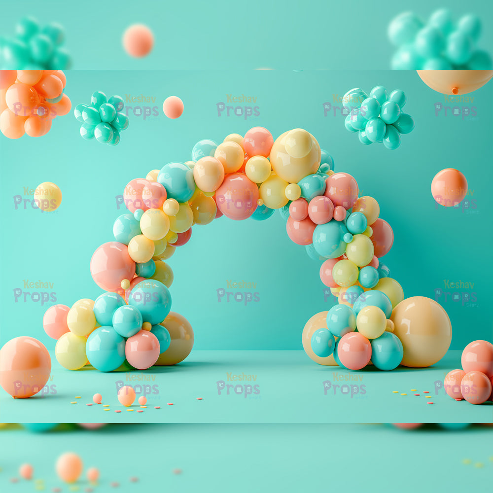 Balloon Theme Backdrop (4271)