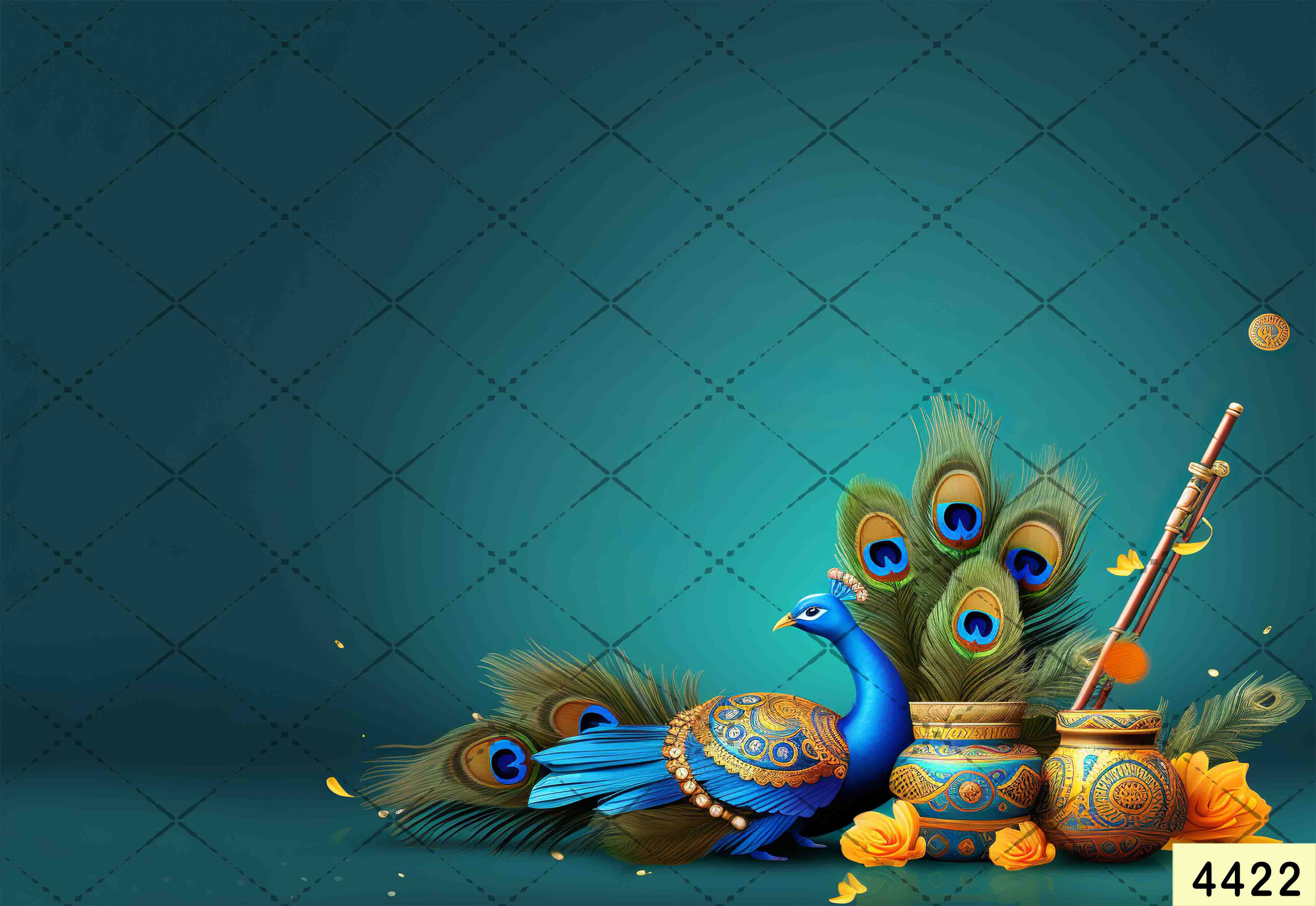 Janmashtami Backdrops | 5*7 Feet (4422)