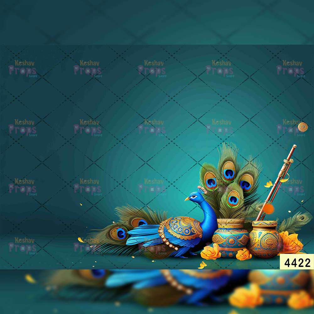 Janmashtami Backdrops | 5*7 Feet (4422)
