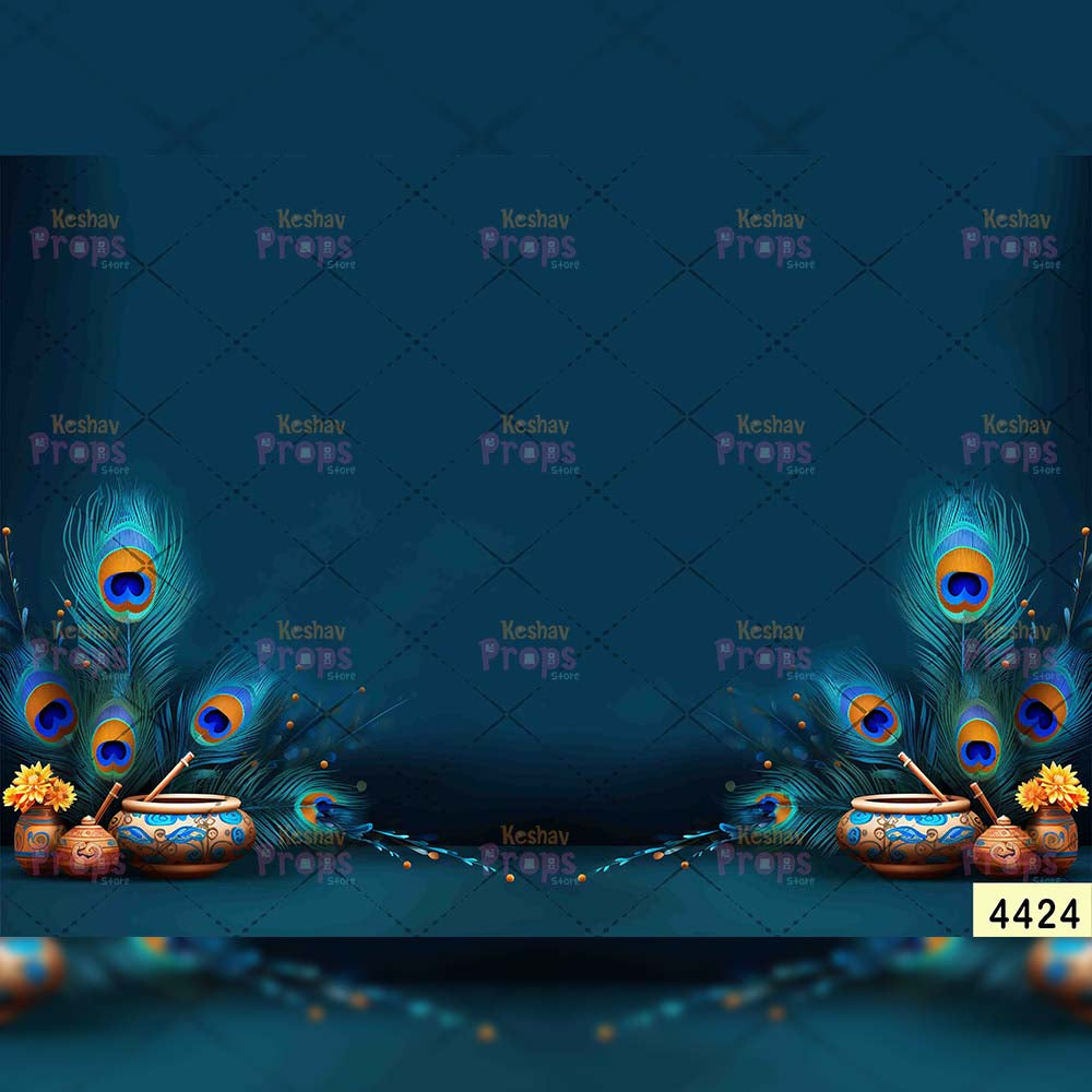 Janmashtami Backdrops | 5*7 Feet (4424)