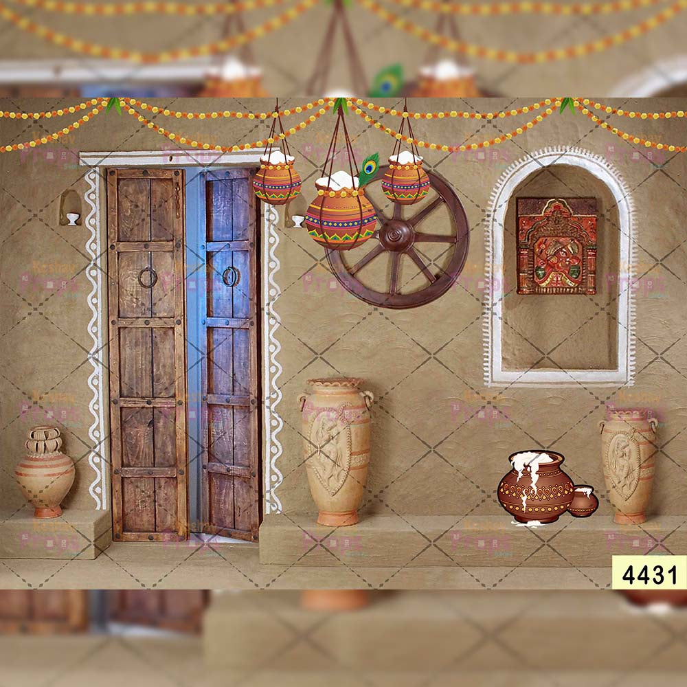Janmashtami Backdrops | 5*7 Feet (4431)
