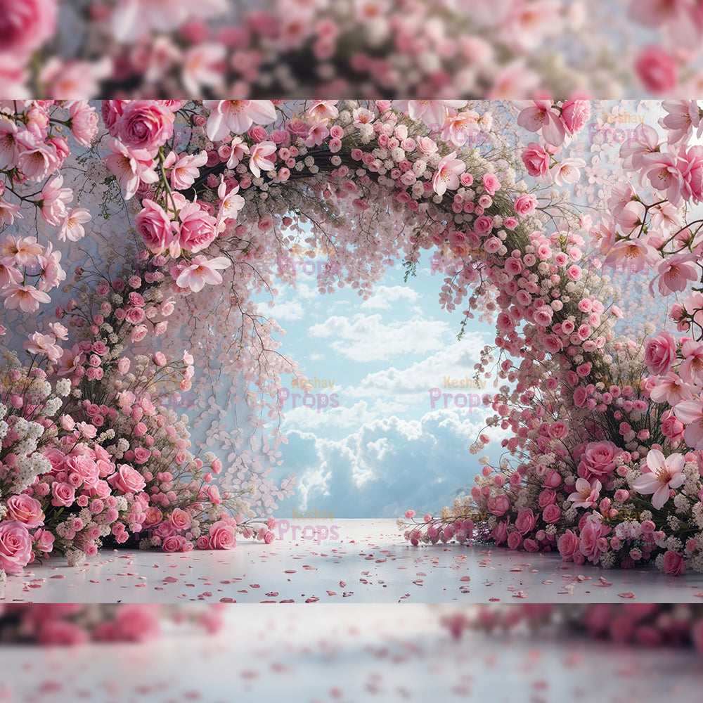 Flower Theme Backdrop (4438)