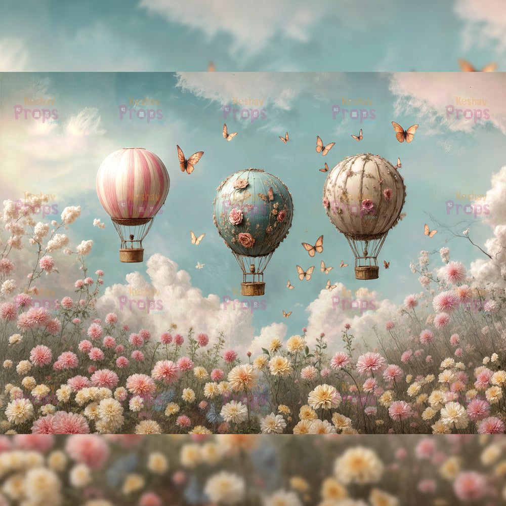 Parachute Theme Backdrop (4439)