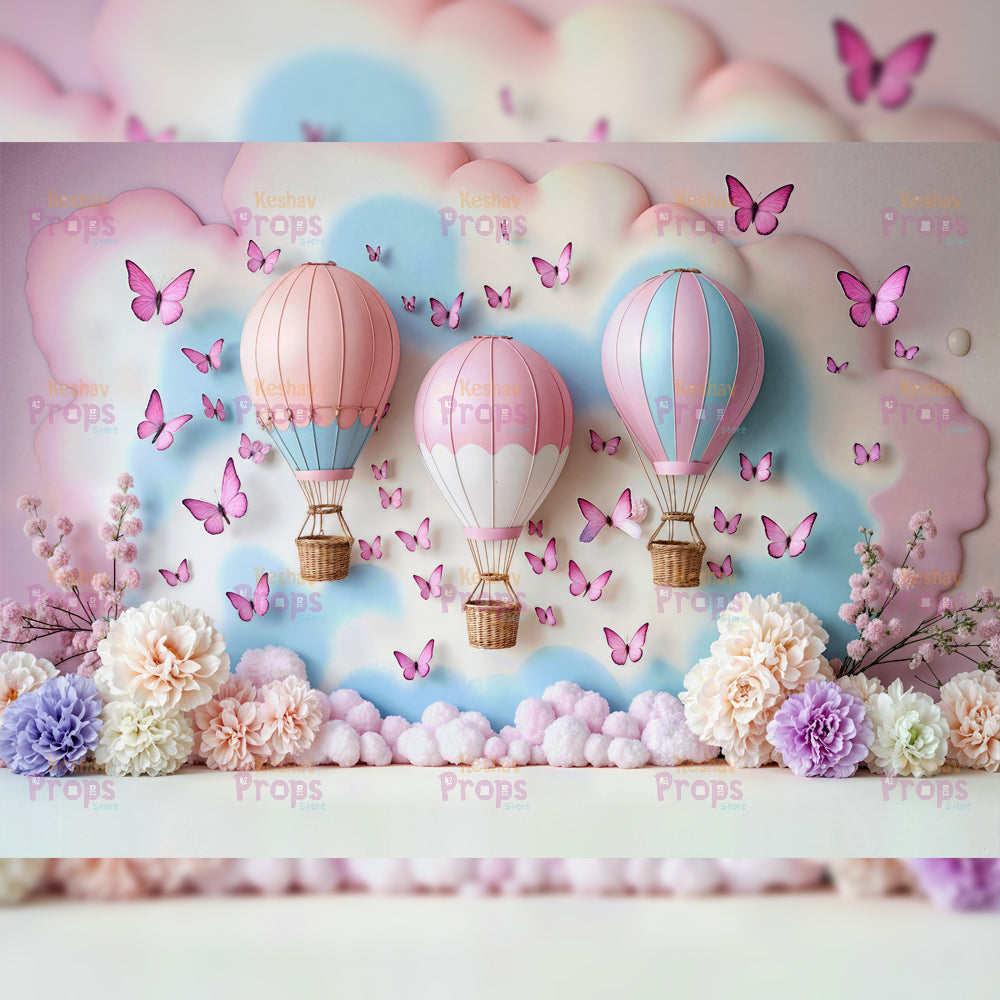 Parachute Theme Backdrop (4441)
