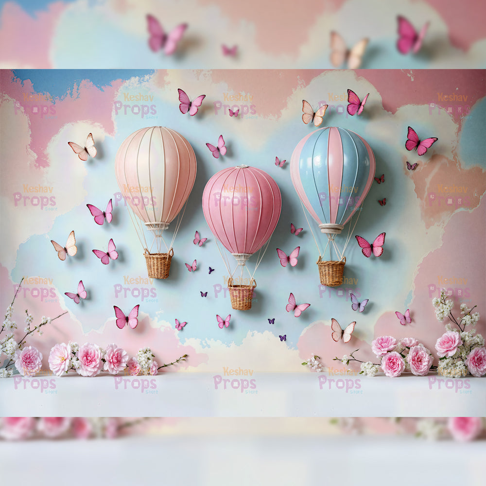 Parachute Theme Backdrop (4445)