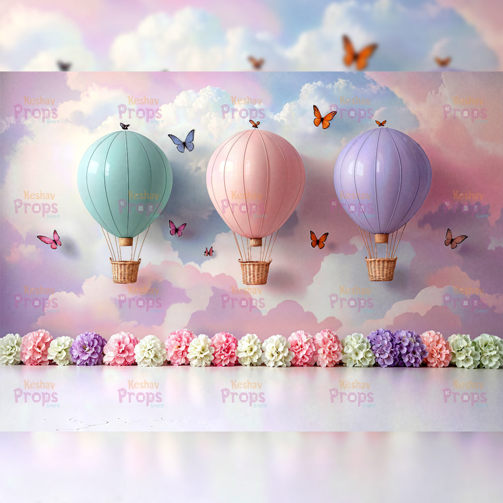 Parachute Theme Backdrop (4447)