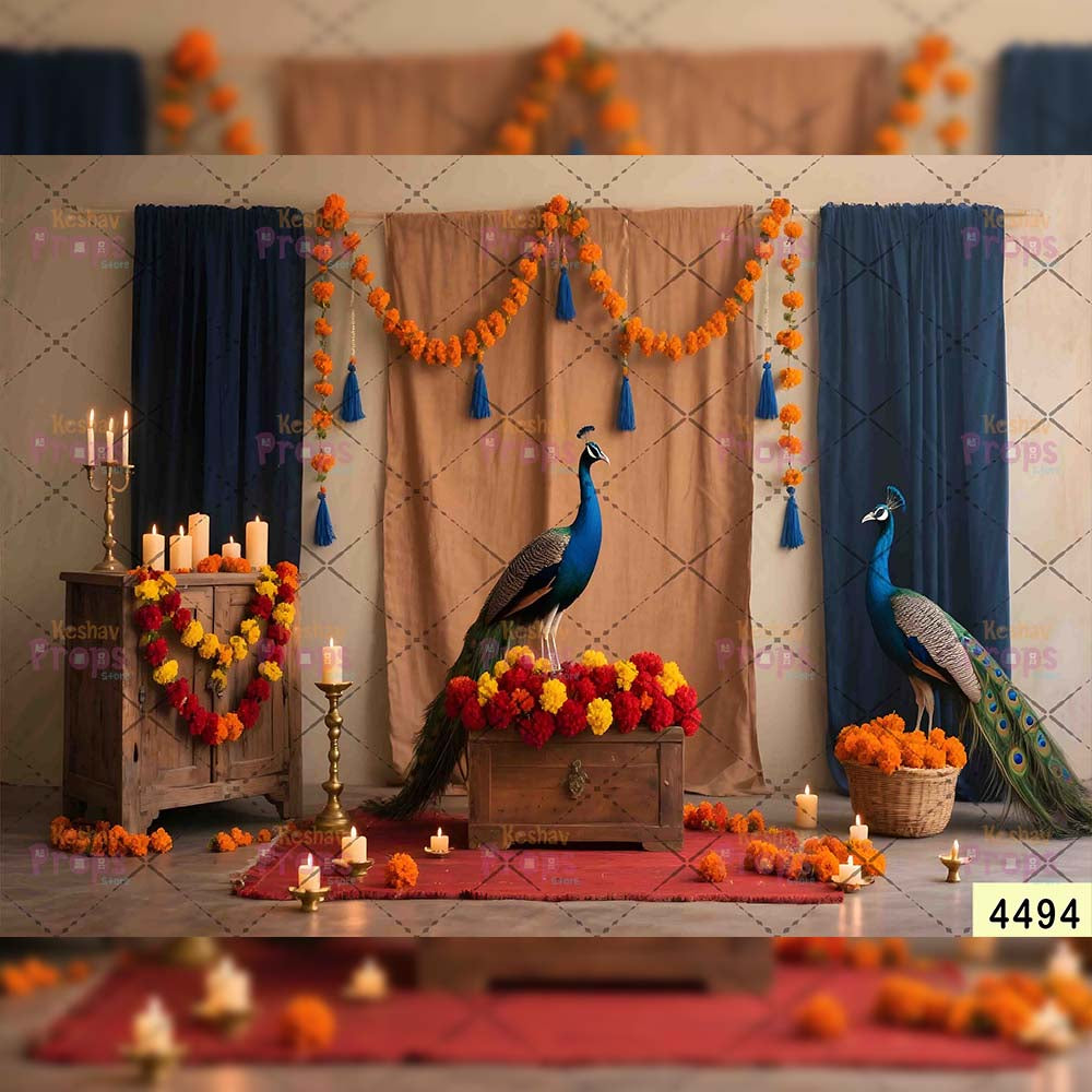Janmashtami Backdrops | 5*7 Feet (4494)
