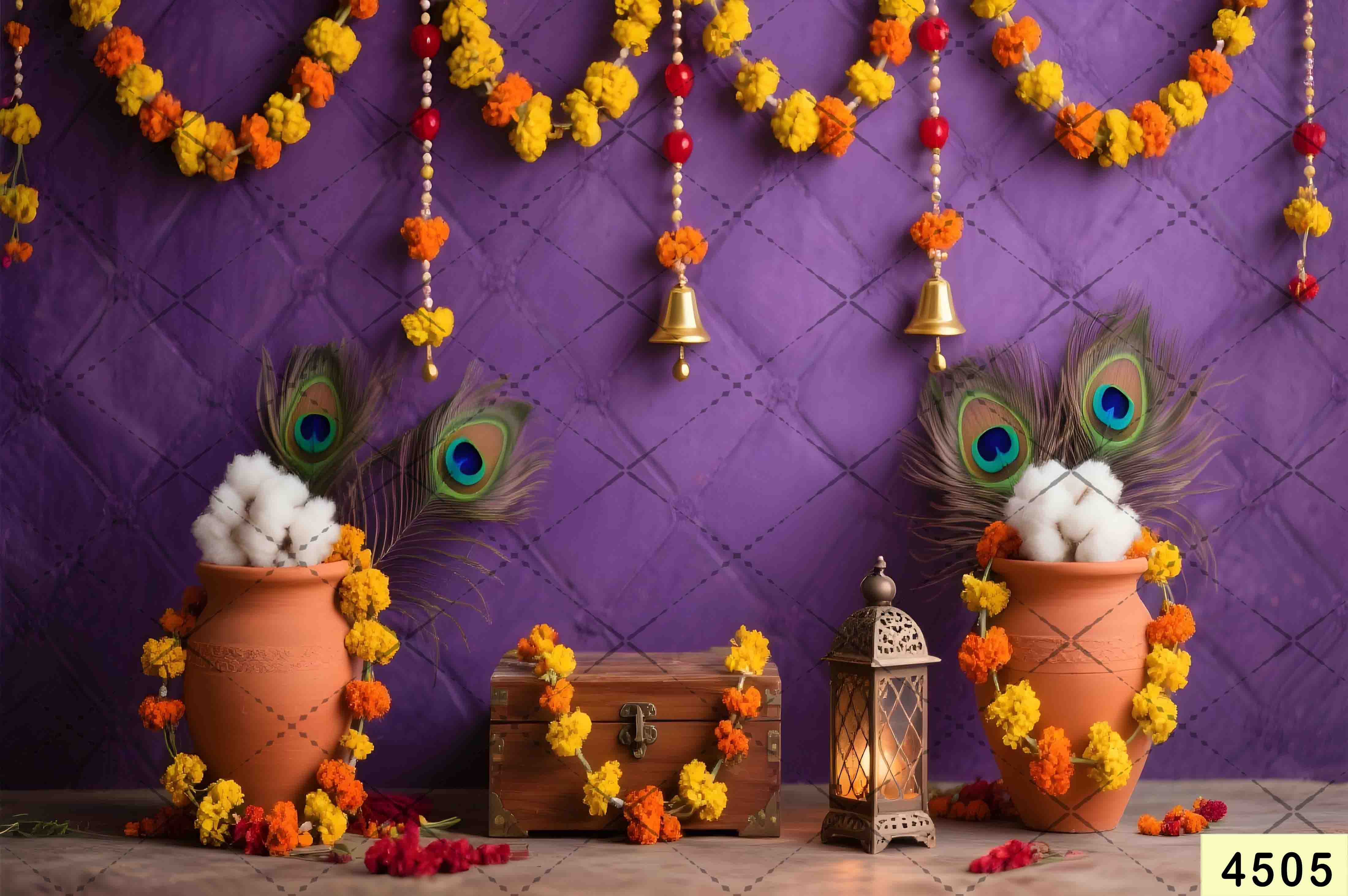 Janmashtami Backdrops | 5*7 Feet (4505)