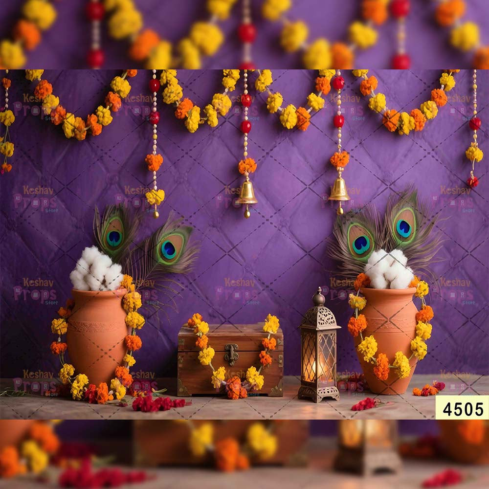 Janmashtami Backdrops | 5*7 Feet (4505)