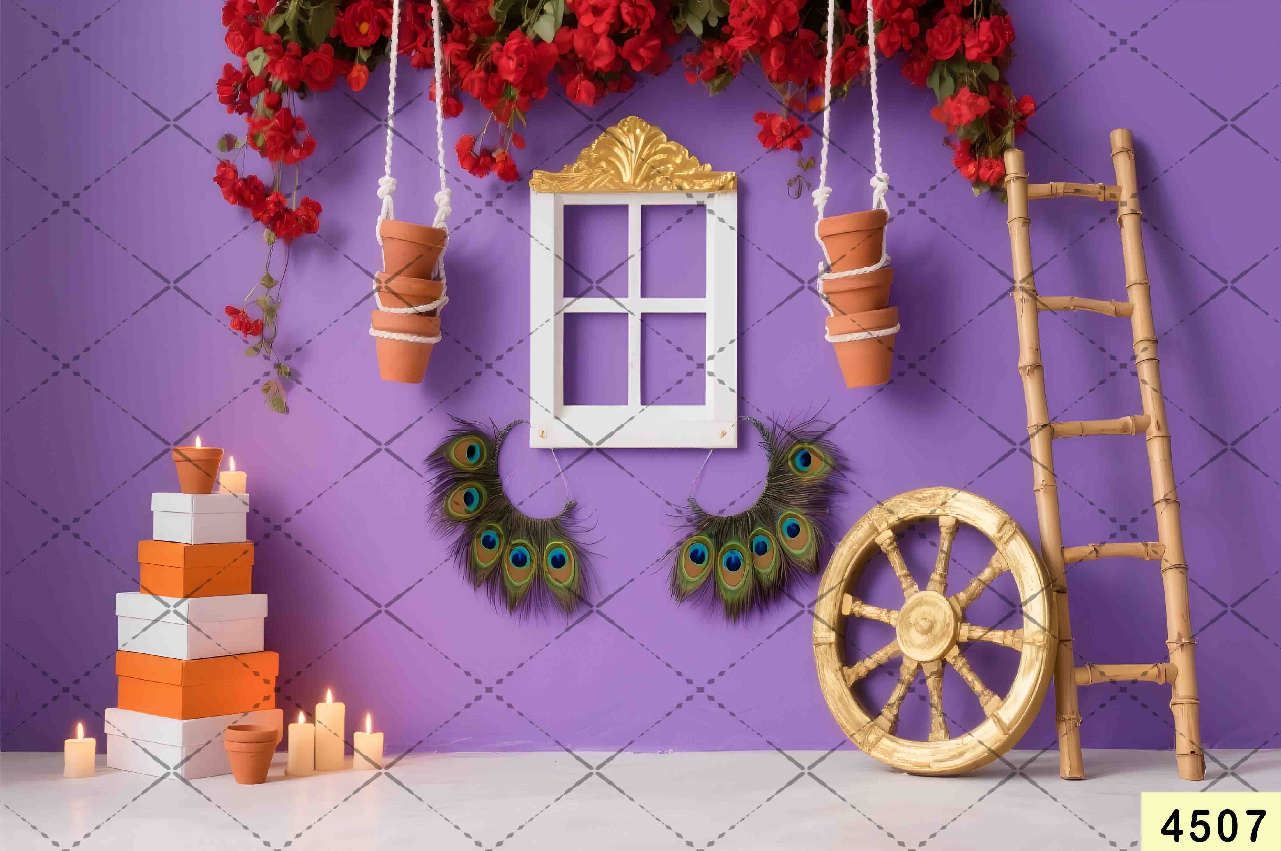 Janmashtami Backdrops | 5*7 Feet (4507)