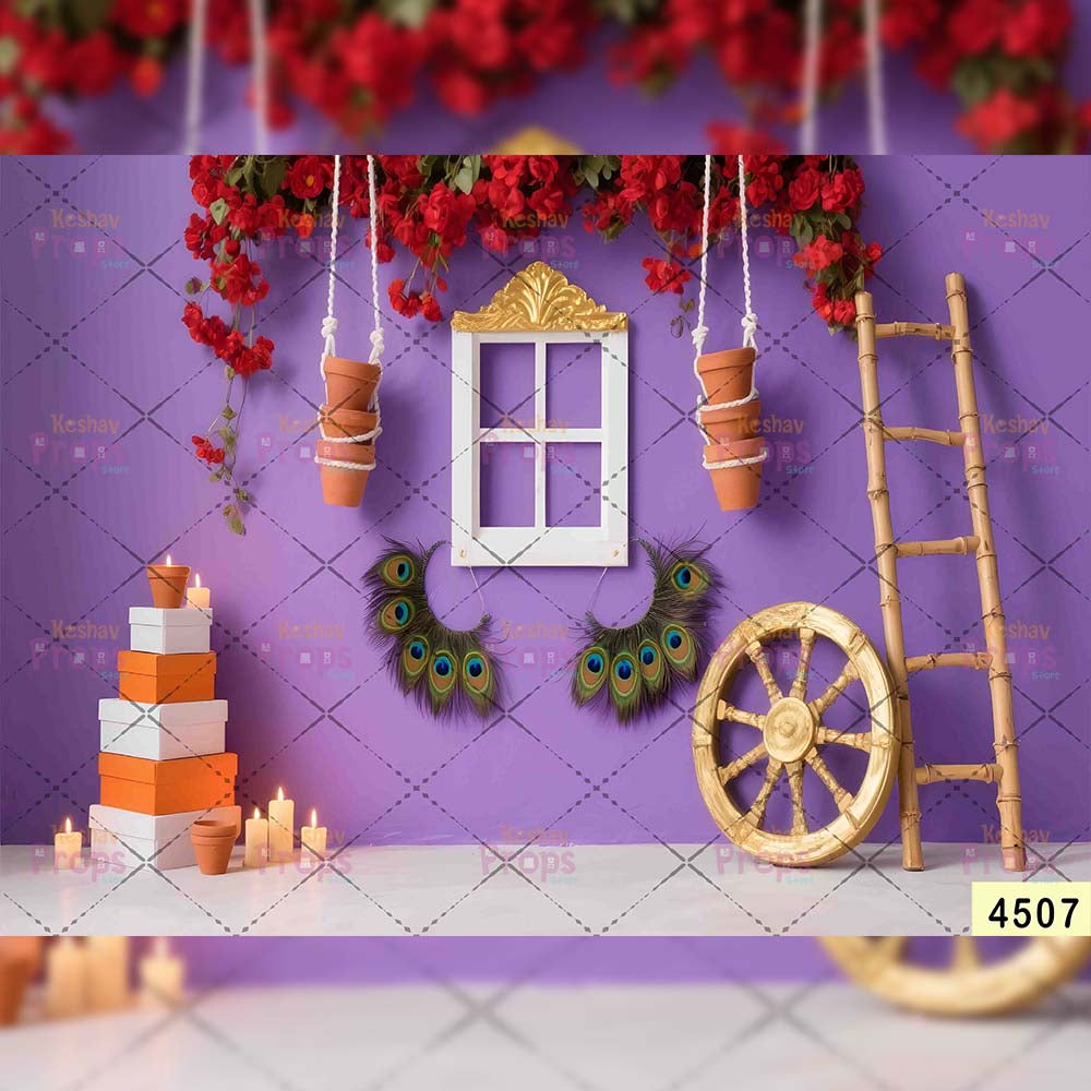 Janmashtami Backdrops | 5*7 Feet (4507)