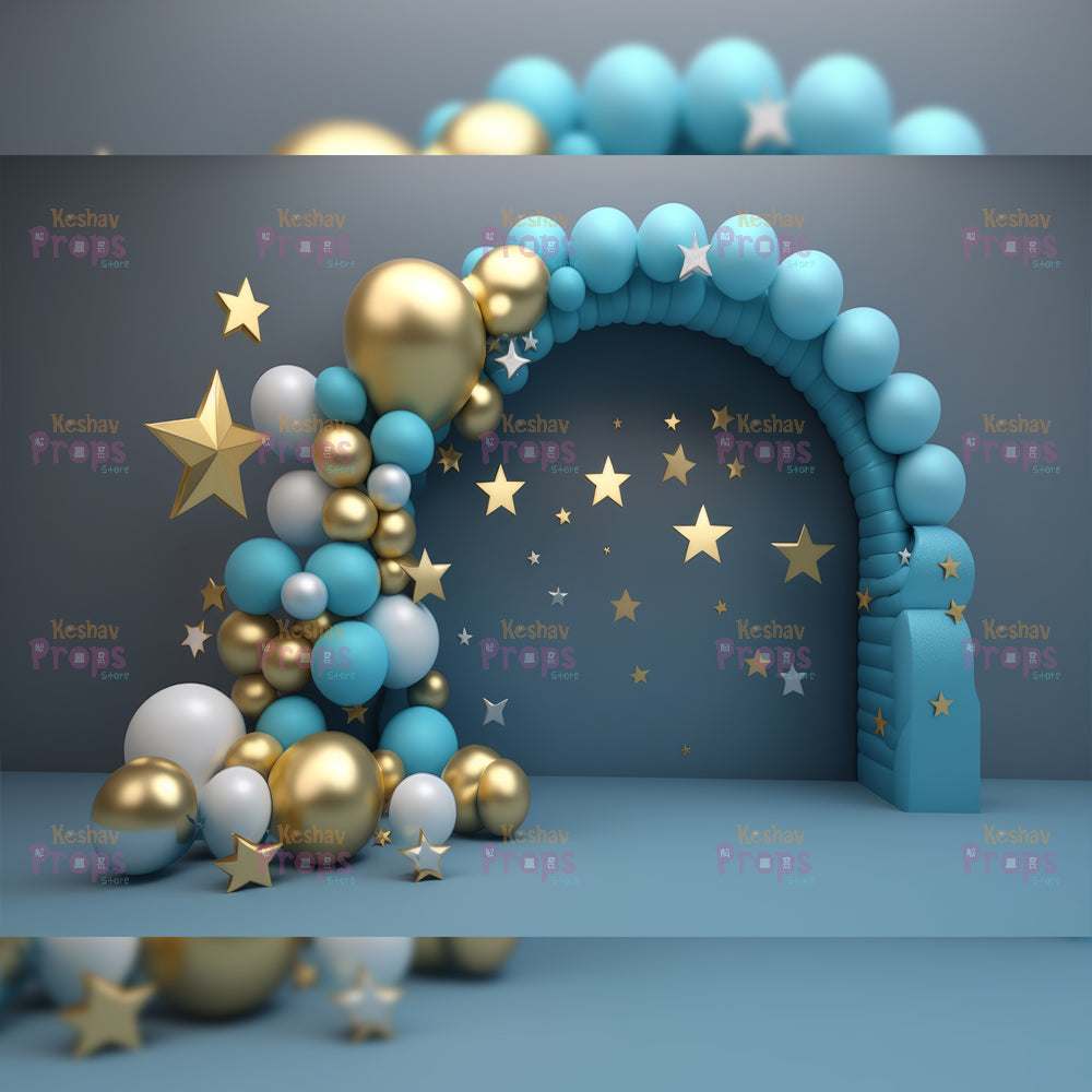 Balloon Theme Backdrop (4547)