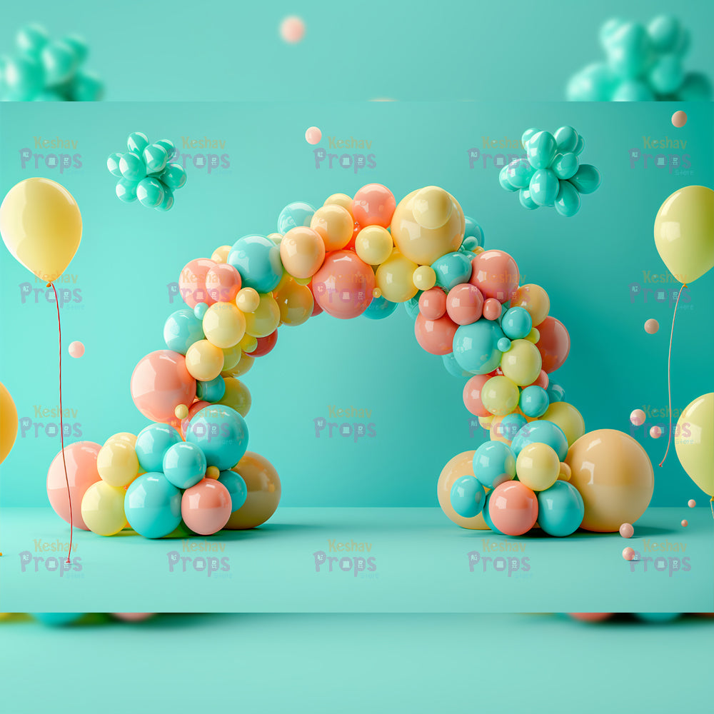 Balloon Theme Backdrop (4565)