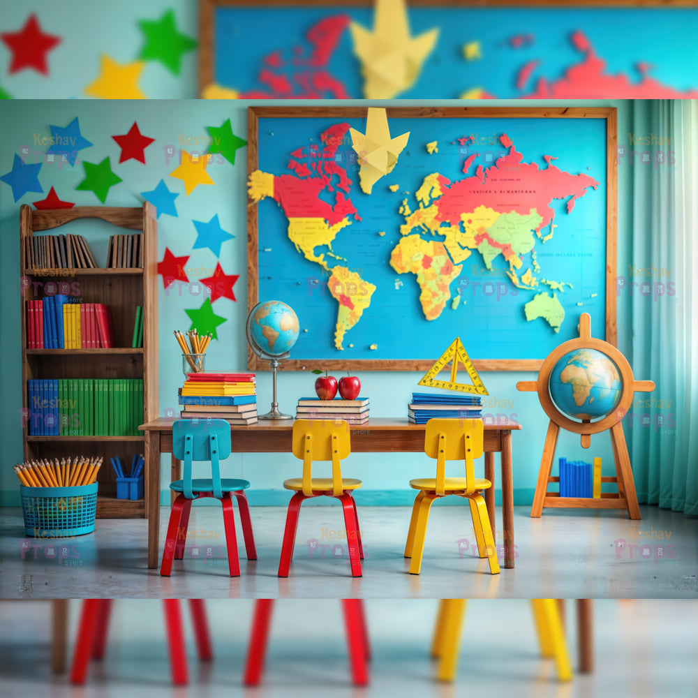Class Room Theme Backdrop (4648)