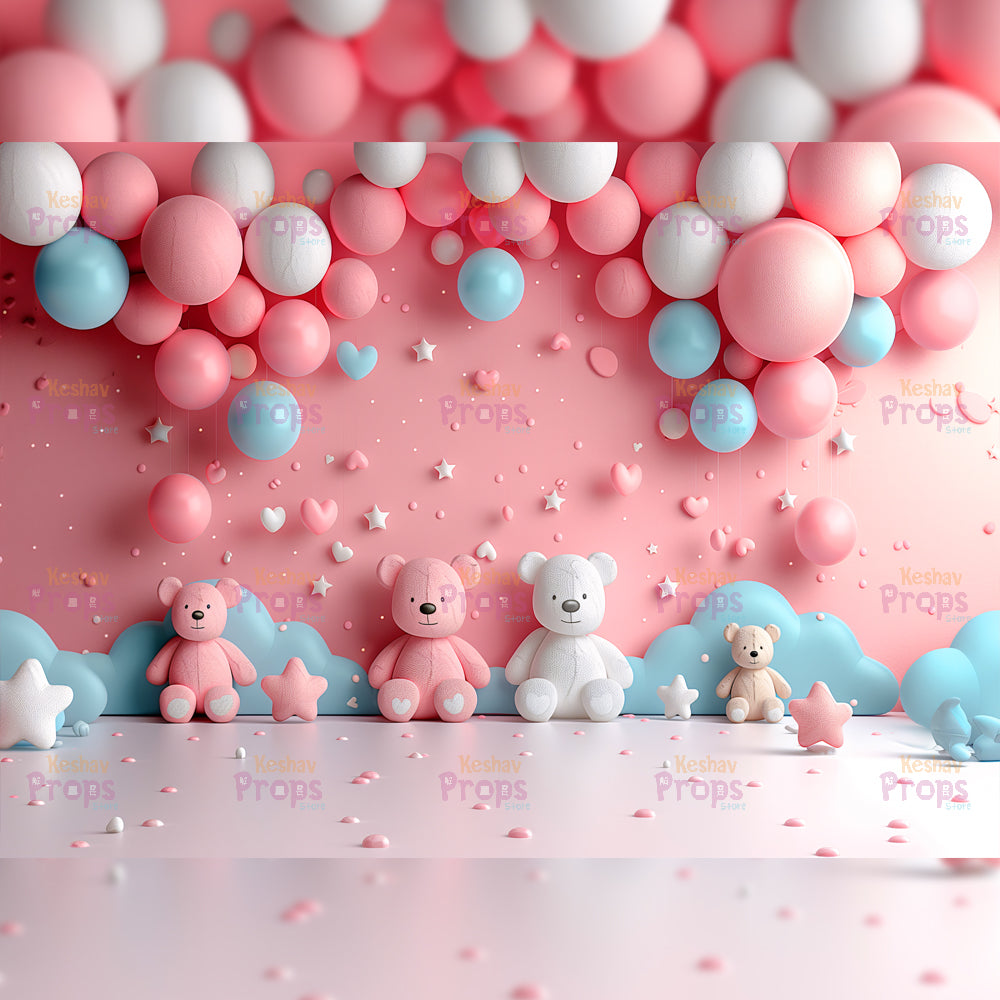 Balloon Theme Backdrop (4768)