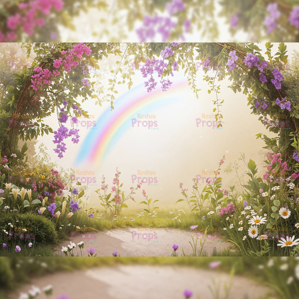 Rainbow Theme Backdrop (4987)