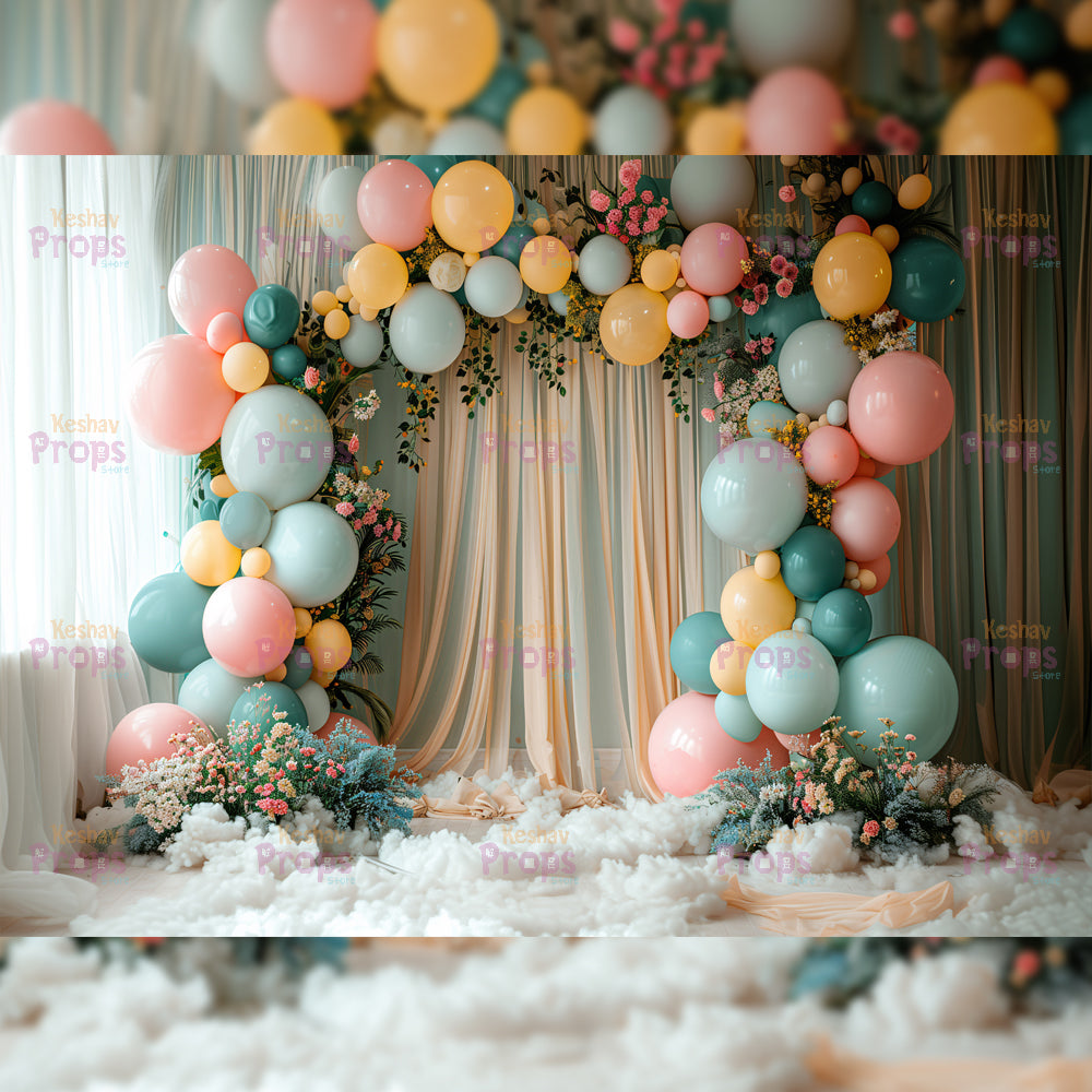 Balloon Theme Backdrop (5144)