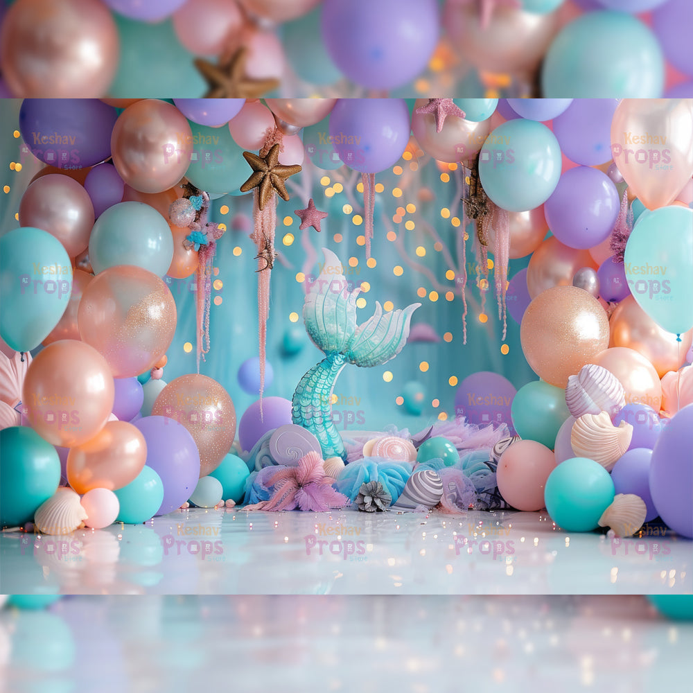 Mermaid Theme Backdrop (5228)