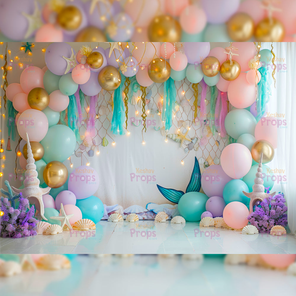 Mermaid Theme Backdrop (5239)