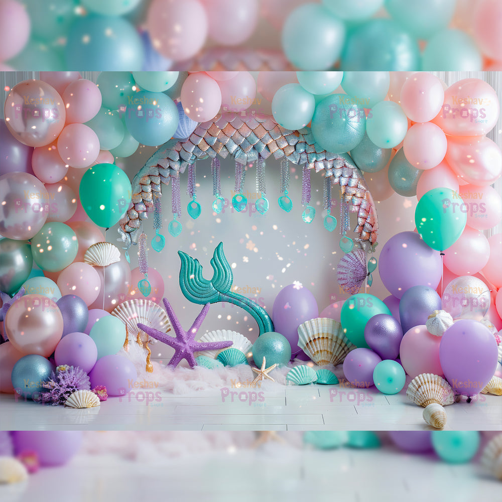 Mermaid Theme Backdrop (5240)