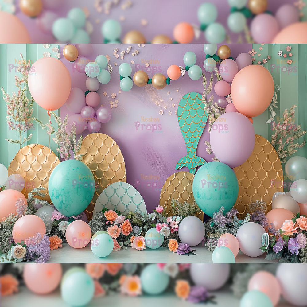 Mermaid Theme Backdrop (5241)