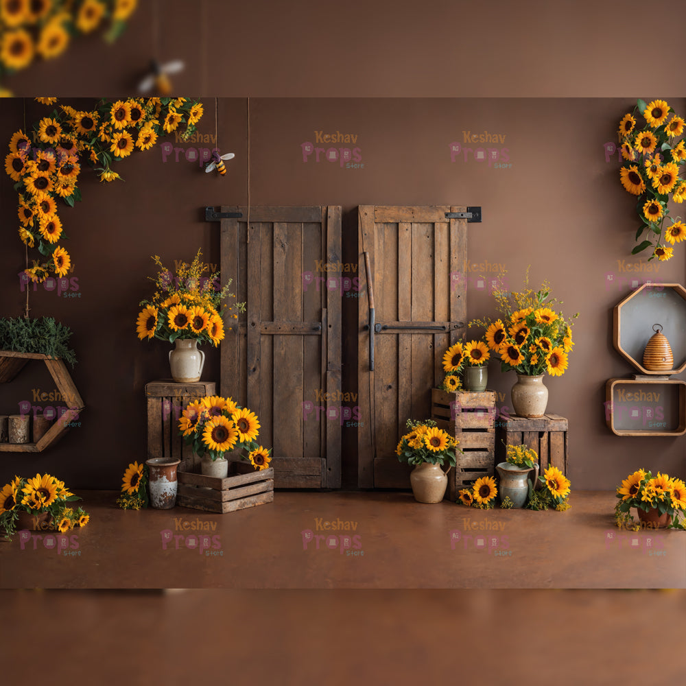 Honeybees Theme Backdrops (5384)