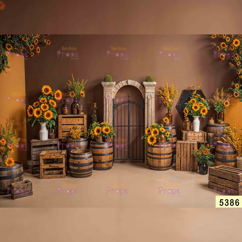 Honeybees Theme Backdrops (5386)