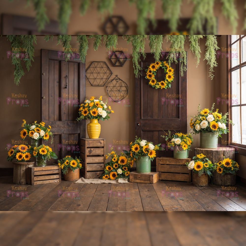 Honeybees Theme Backdrops (5387)