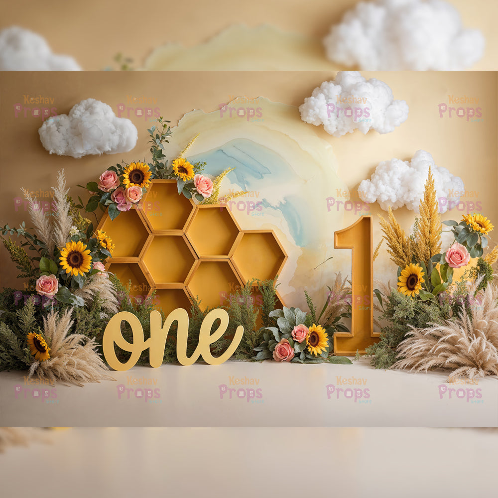 Honeybees Theme Backdrops (5390)