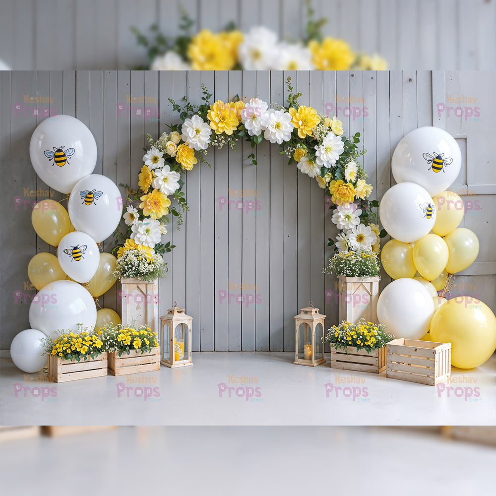 Honeybees Theme Backdrops (5396)