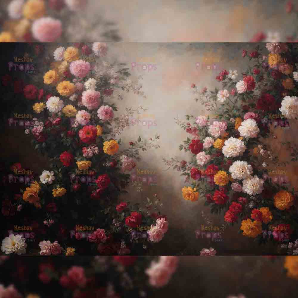 Flower Theme Backdrop (5433)