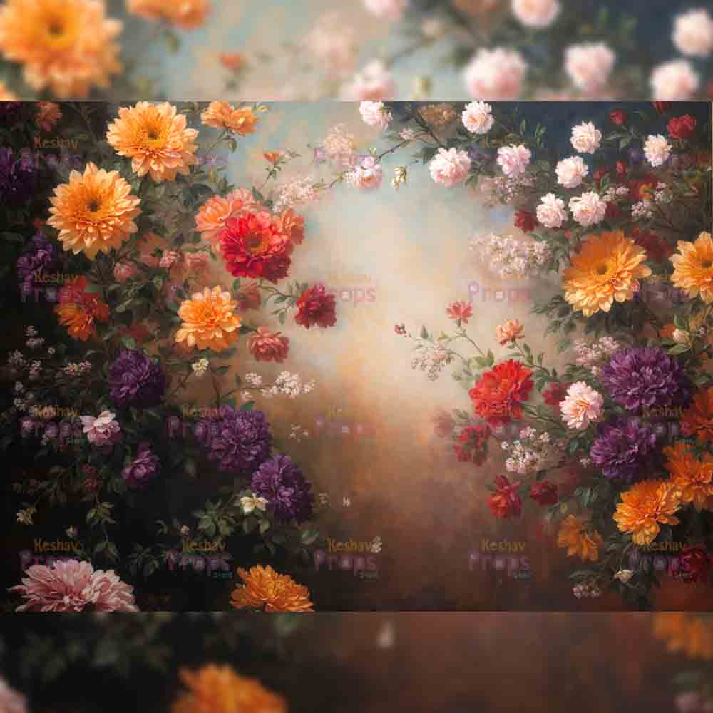 Flower Theme Backdrop (5435)
