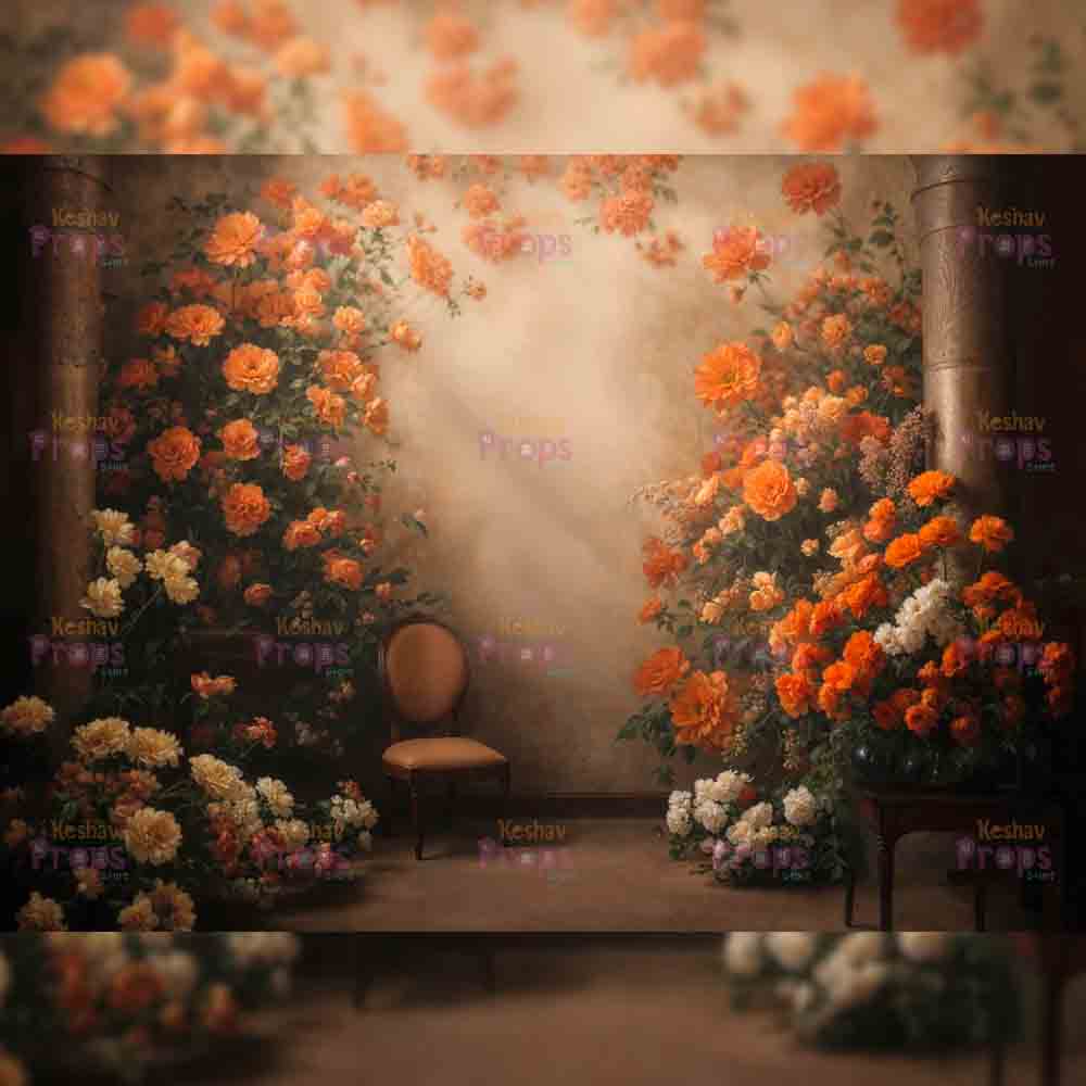 Flower Theme Backdrop (5436)
