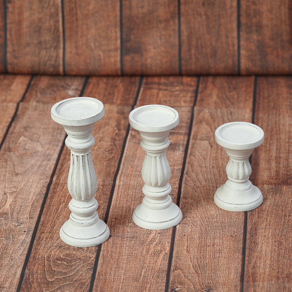 Vintage Candle Stands Set Of 3