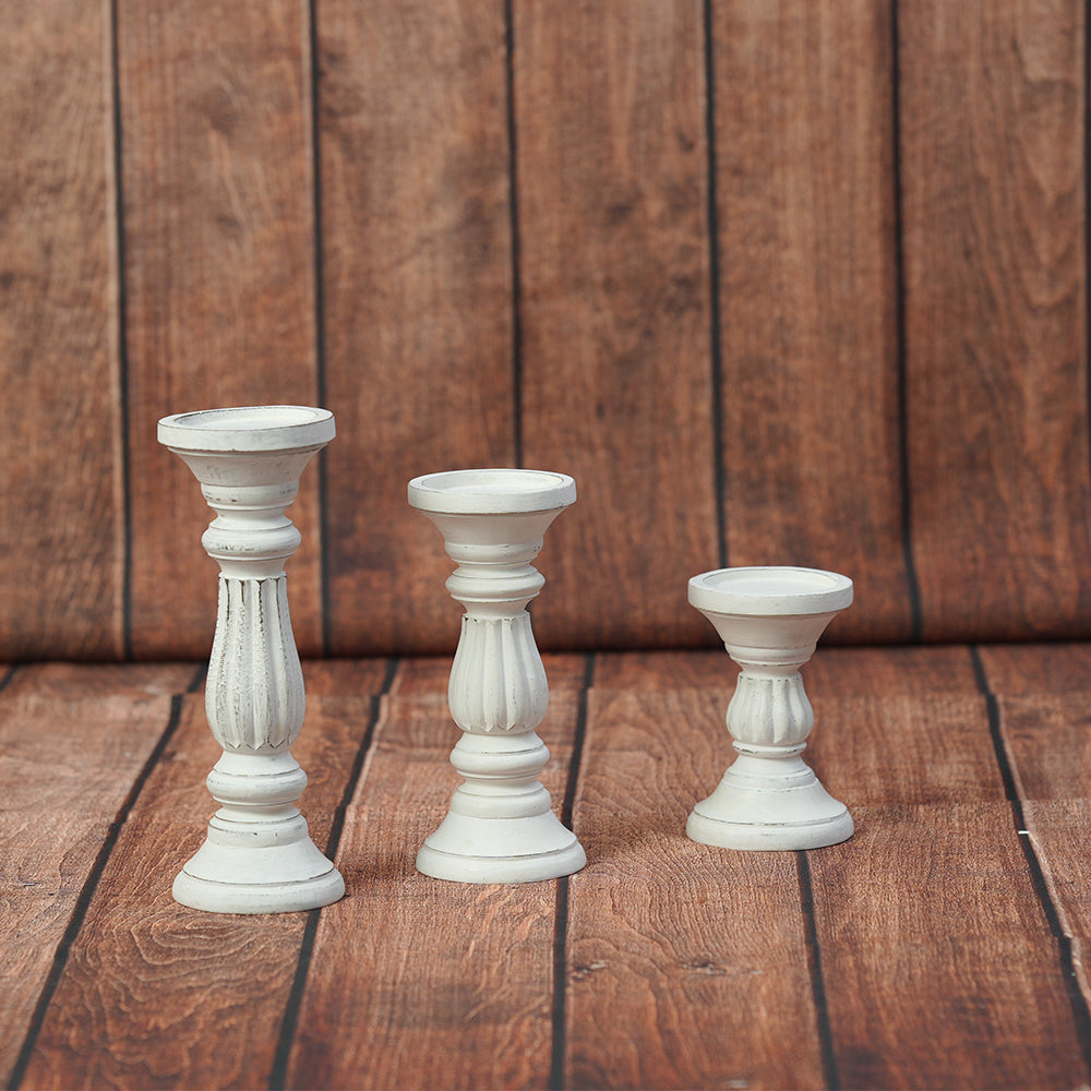 Vintage Candle Stands Set Of 3