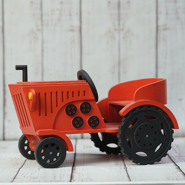 Tractor Baby Photoshoot Prop - Red