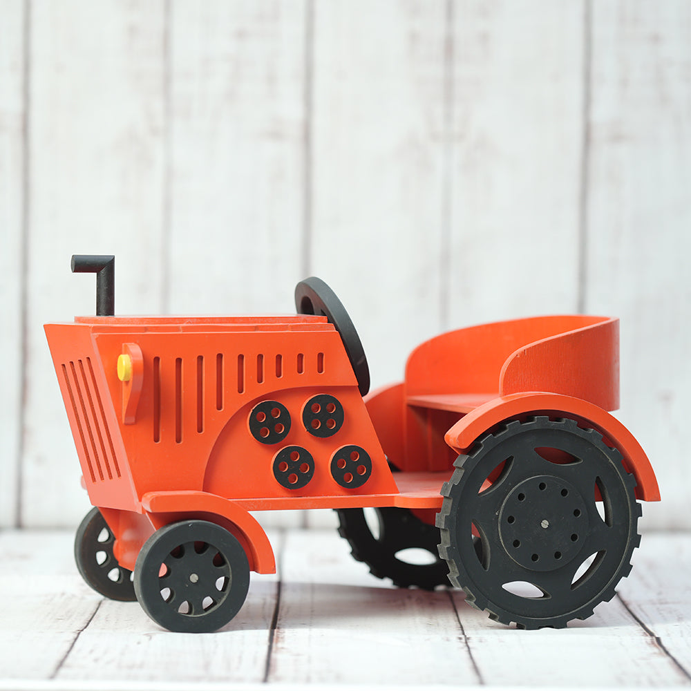 Tractor Baby Photoshoot Prop - Red
